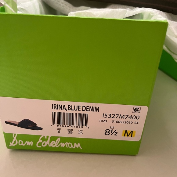 NWT Sam Edelman Denim Sandals - Picture 2 of 3
